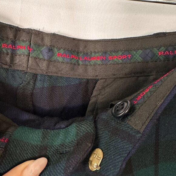 Ralph Lauren Christmas Black Watch Plaid Trousers Size 8 - Picture 15 of 16